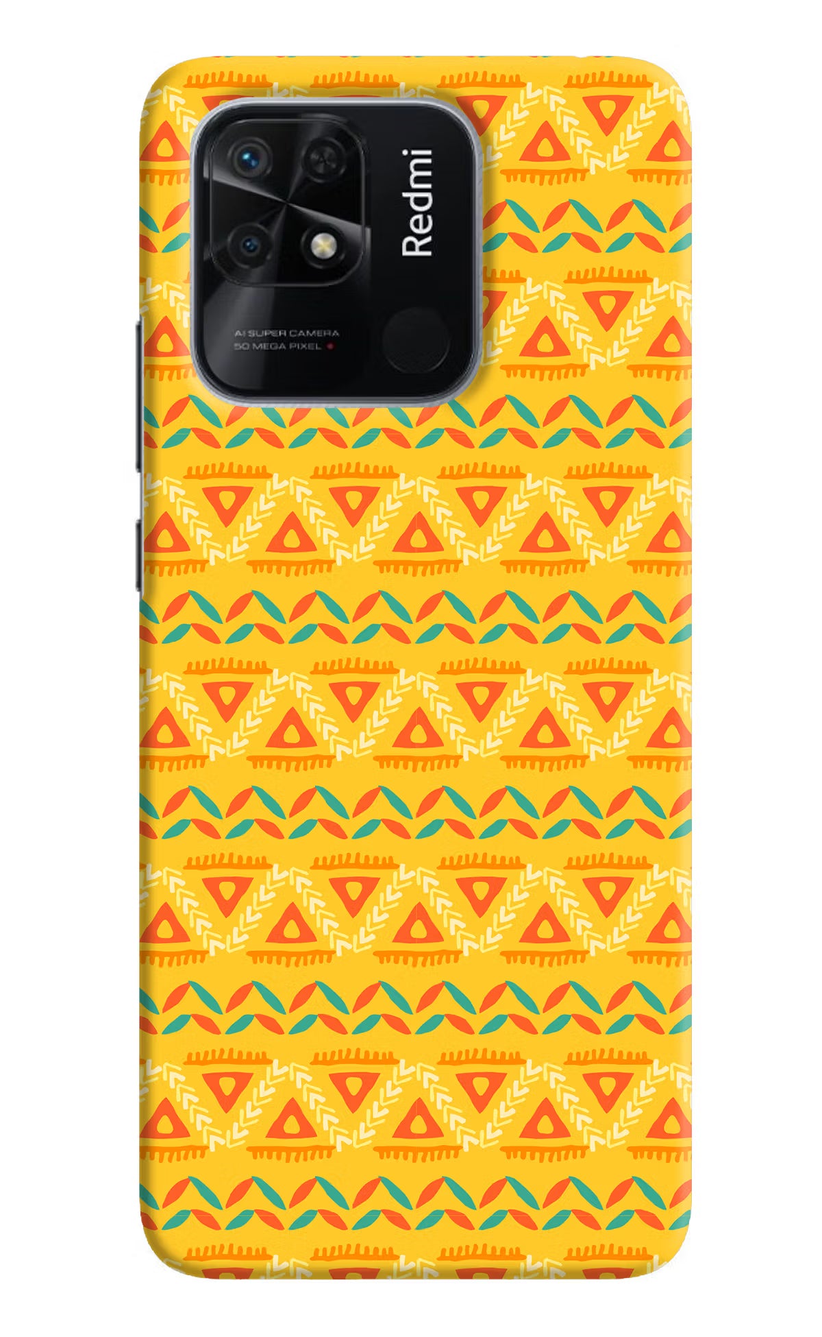 Tribal Pattern Redmi 10/10 Power Hard Case Back Cover by Casekaro