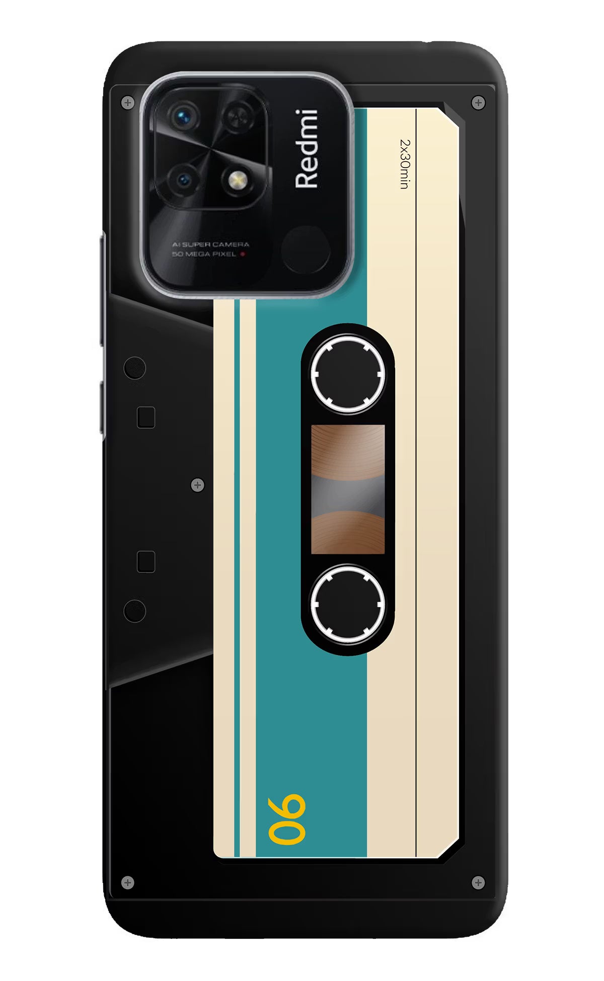 Cassette Redmi 10/10 Power Hard Case Back Cover by Casekaro
