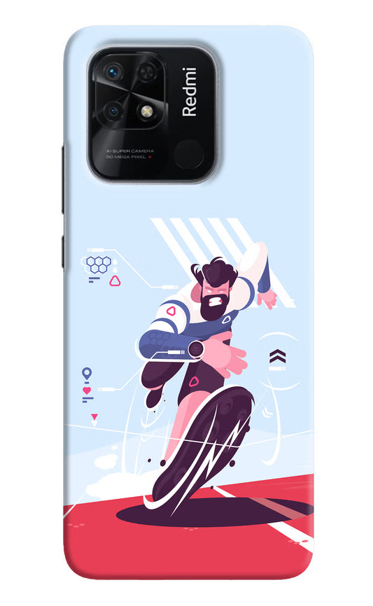Run Pro Redmi 10/10 Power Hard Case Back Cover by Casekaro