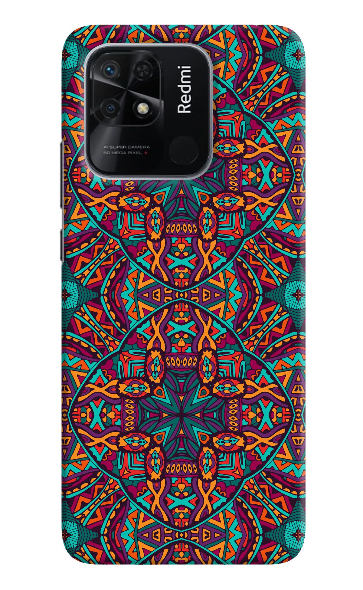 Colour Mandala Redmi 10/10 Power Hard Case Back Cover by Casekaro