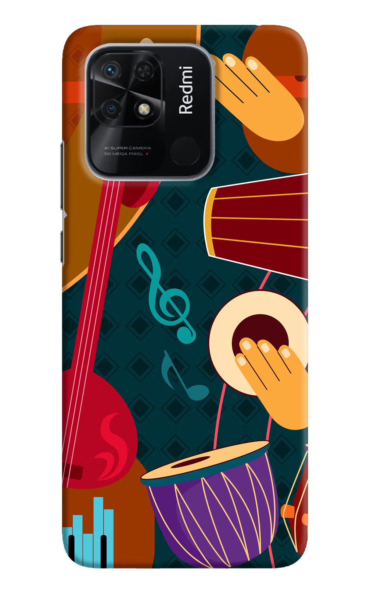 Music Instrument Redmi 10/10 Power Hard Case Back Cover by Casekaro