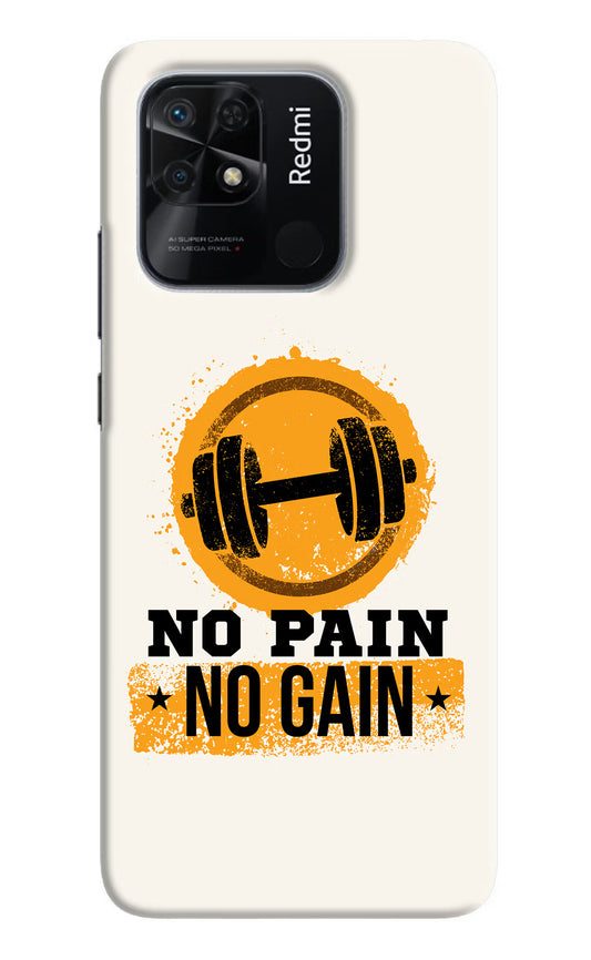 No Pain No Gain Redmi 10/10 Power Hard Case Back Cover by Casekaro
