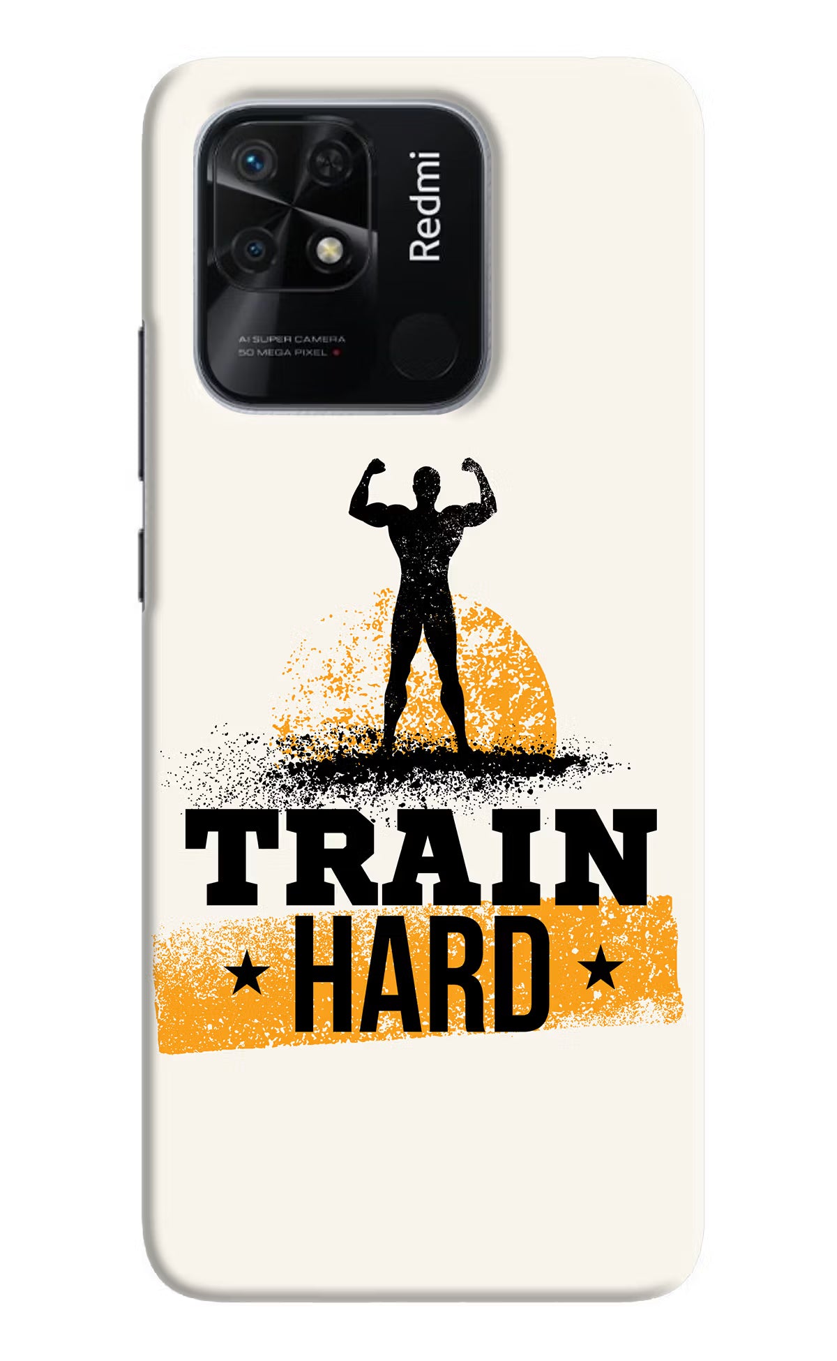 Train Hard Redmi 10/10 Power Hard Case Back Cover by Casekaro