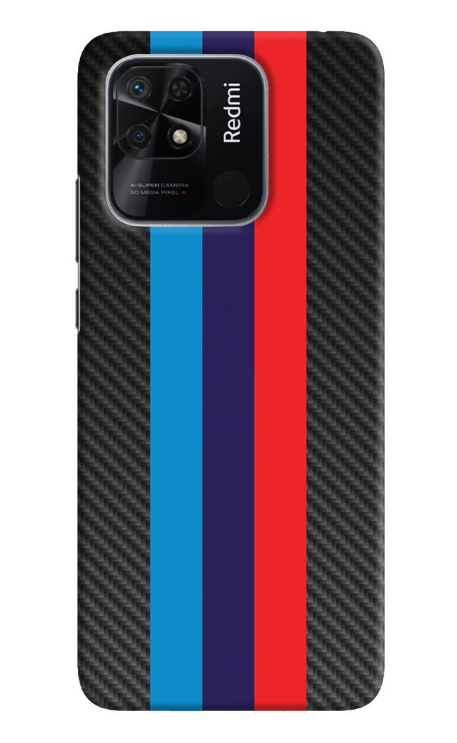 BMW Stripes Pattern Redmi 10/10 Power Hard Case Back Cover by Casekaro