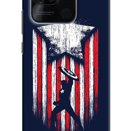 Captain America Marvel Art Redmi 10/10 Power Hard Case Back Cover by Casekaro
