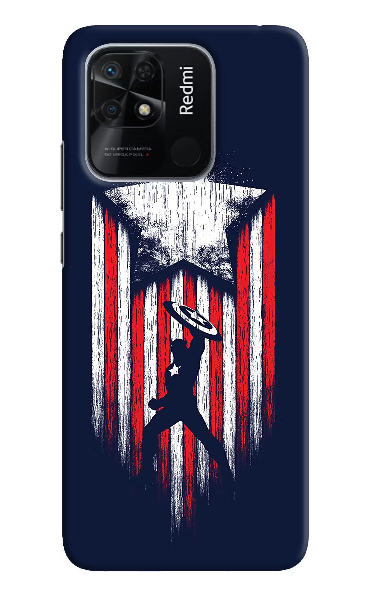 Captain America Marvel Art Redmi 10/10 Power Hard Case Back Cover by Casekaro