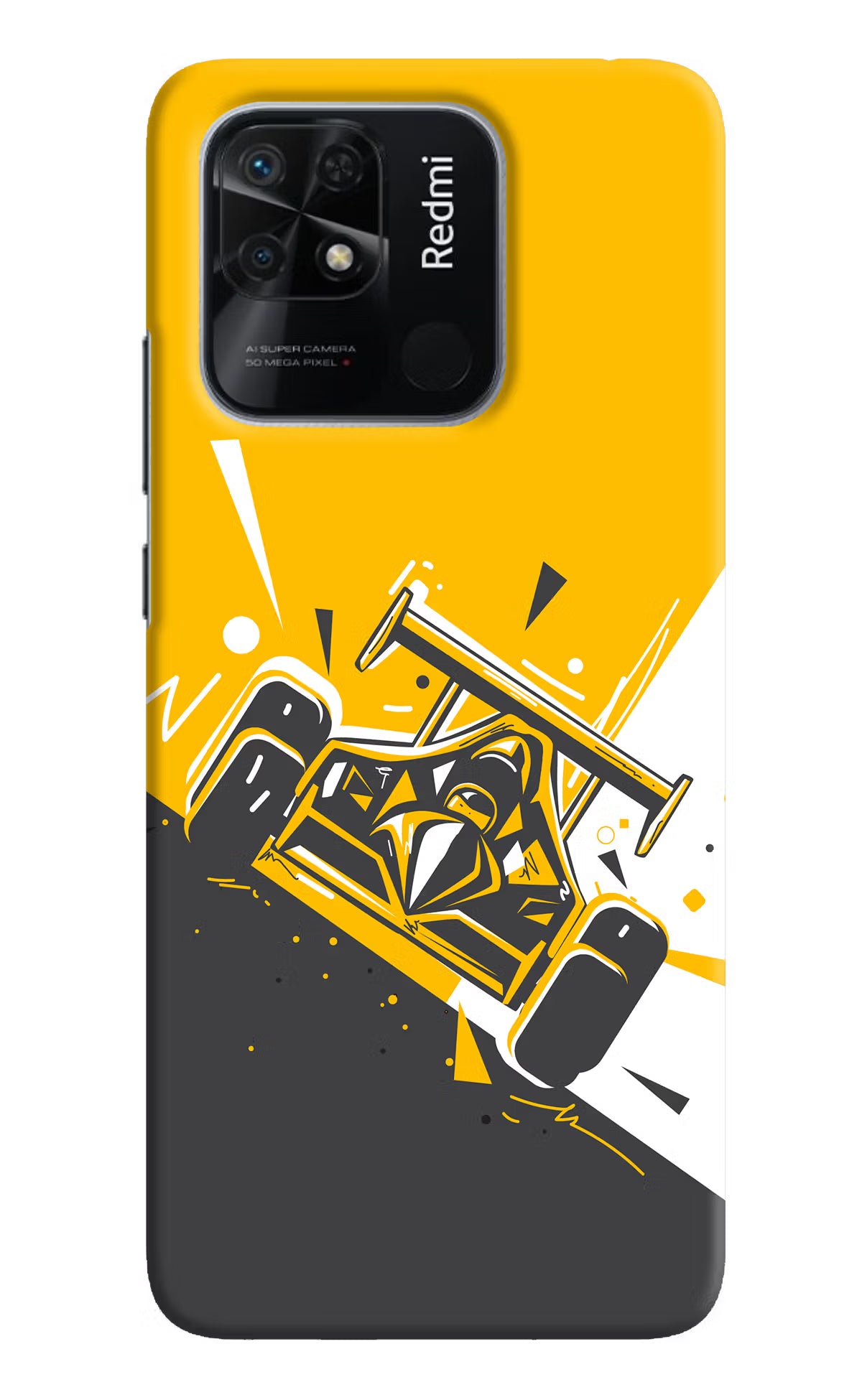 Track King Redmi 10/10 Power Hard Case Back Cover by Casekaro