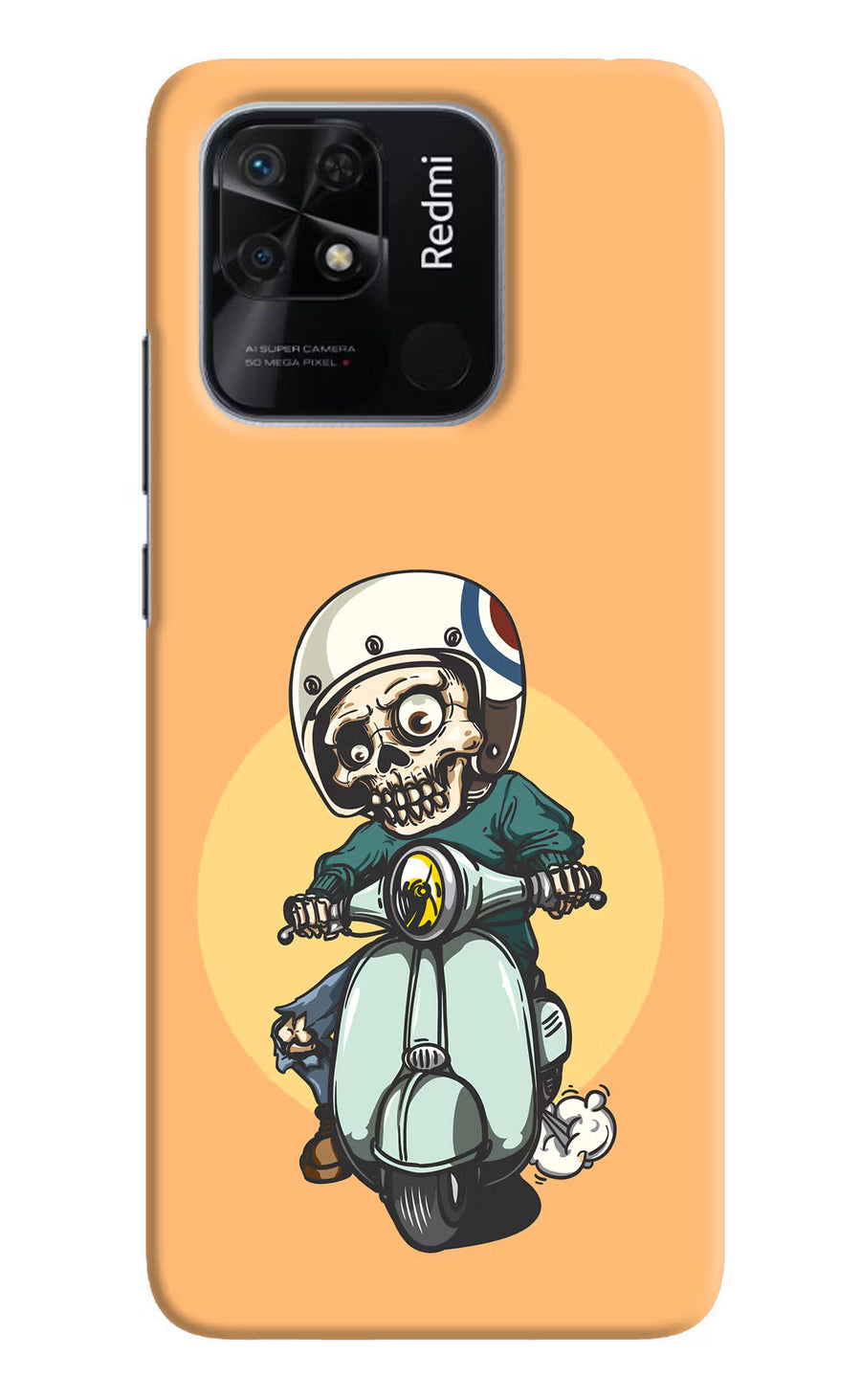 Undead Biker Redmi 10/10 Power Back Cover, Hard case