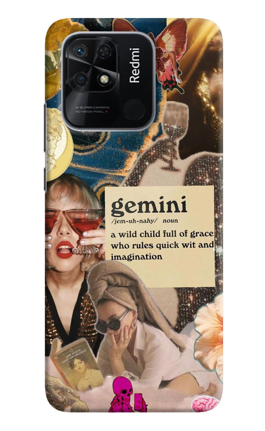Gemini Zodiac Redmi 10/10 Power Hard Case Back Cover by Casekaro