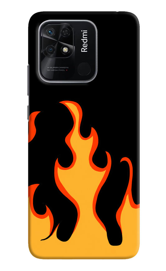Fired Up – Black Redmi 10/10 Power Hard Case Back Cover by Casekaro