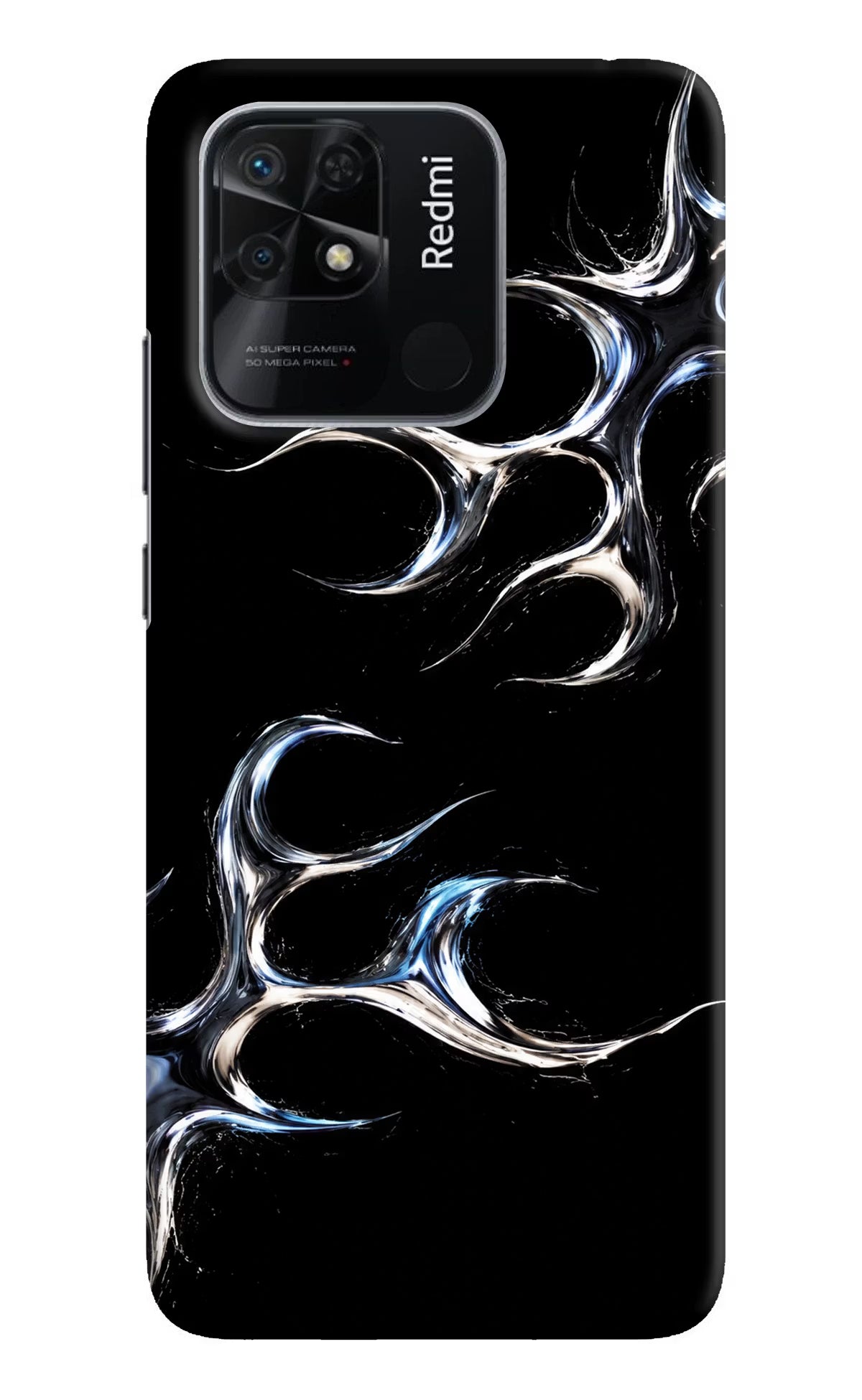 Chrome Tribal Redmi 10/10 Power Hard Case Back Cover by Casekaro