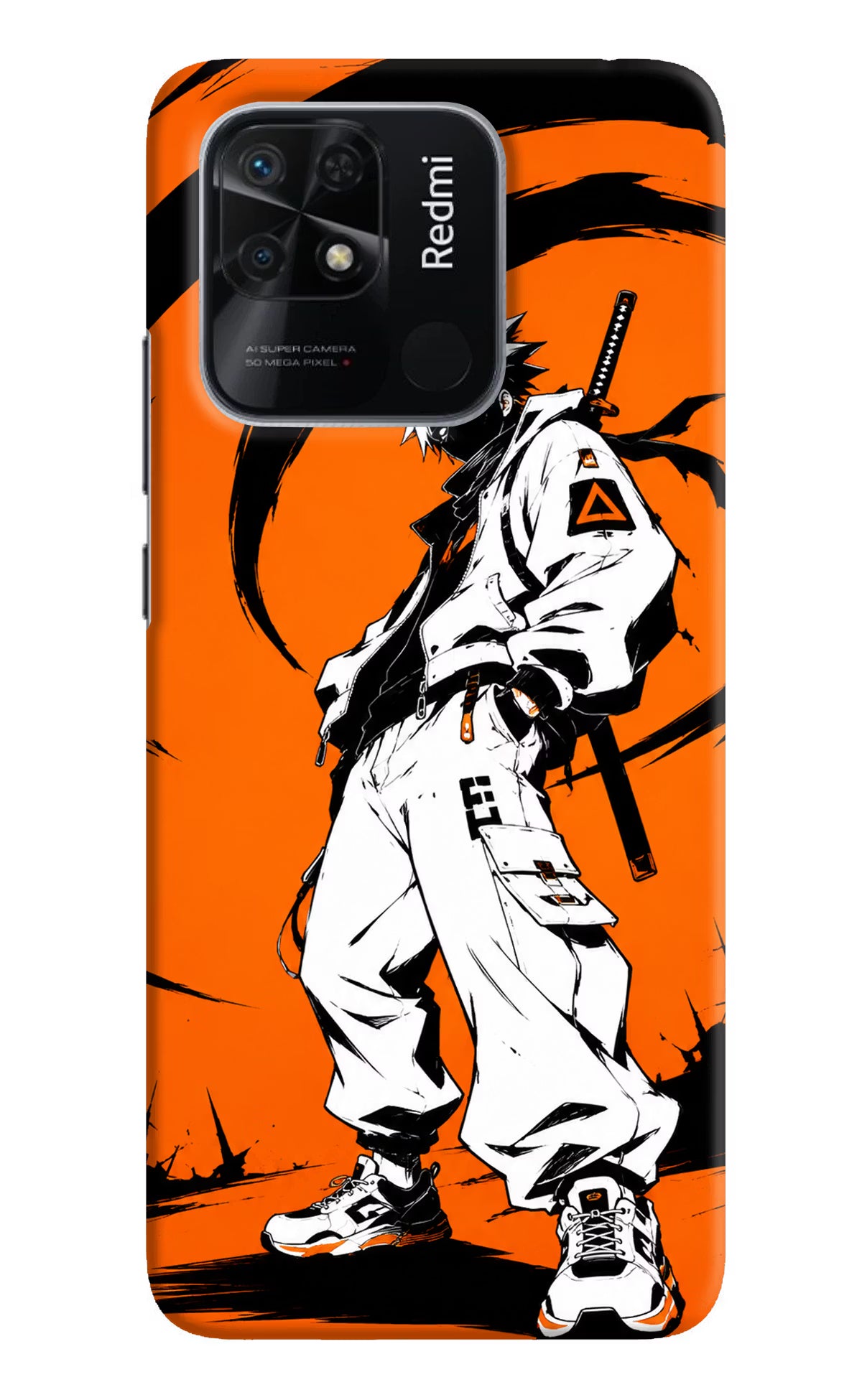 Street Samurai  Redmi 10/10 Power Hard Case Back Cover by Casekaro