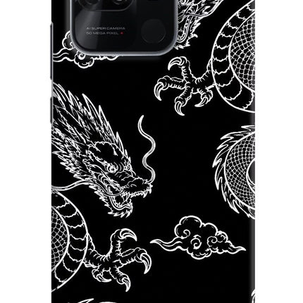 Twin Dragons Redmi 10/10 Power Hard Case Back Cover by Casekaro