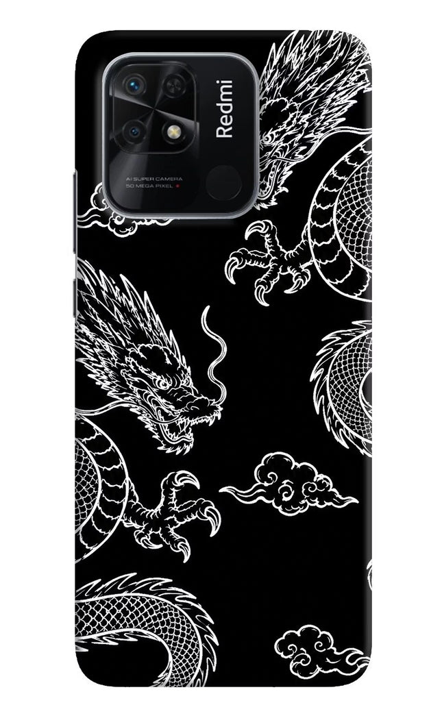 Twin Dragons Redmi 10/10 Power Hard Case Back Cover by Casekaro