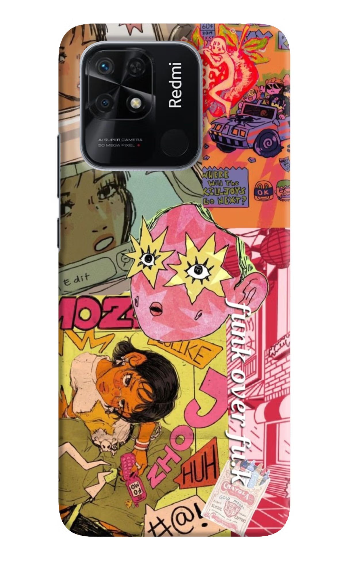 Funkover Redmi 10/10 Power Back Cover