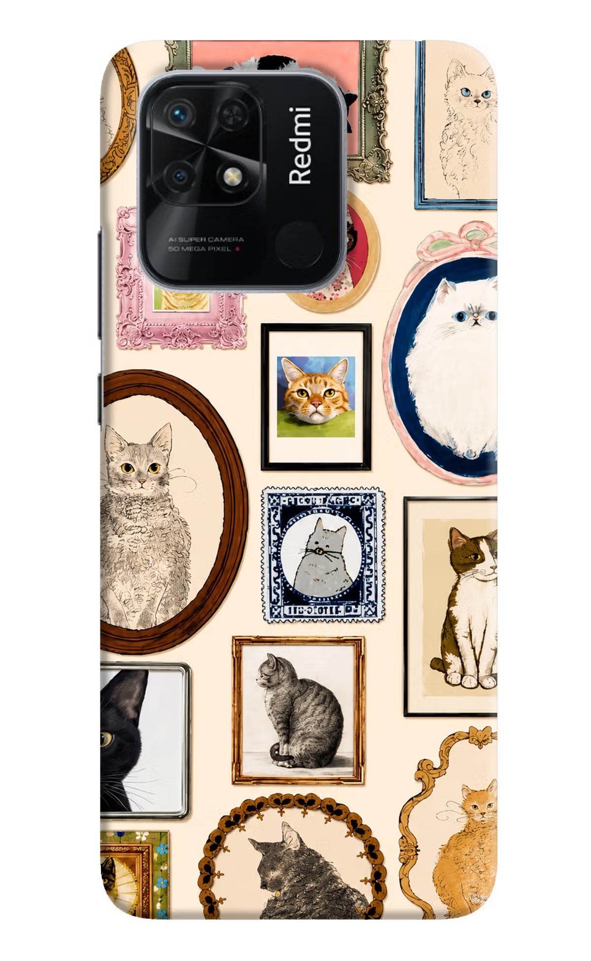 Mirror Cats Redmi 10/10 Power Back Cover