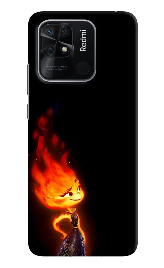 Ember Flame Redmi 10/10 Power Hard Case Back Cover by Casekaro
