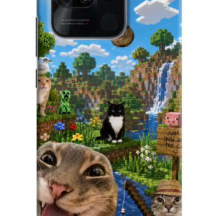 Minecraft Cat Chaos Redmi 10/10 Power Hard Case Back Cover by Casekaro