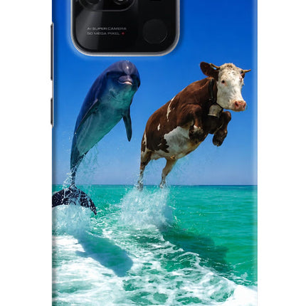 Dolphin vs Cow Redmi 10/10 Power Hard Case Back Cover by Casekaro