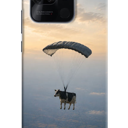 Skydiving Cow Redmi 10/10 Power Hard Case Back Cover by Casekaro