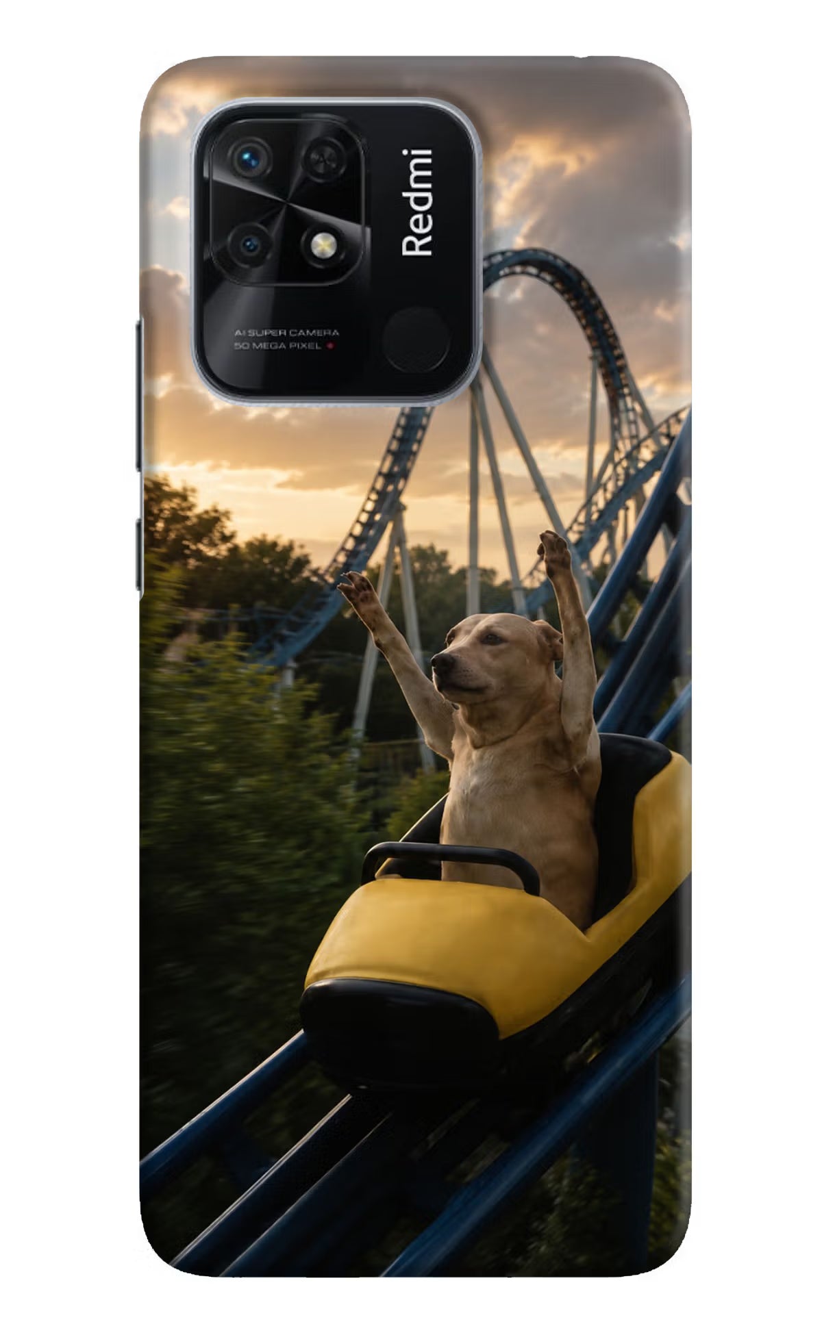 Rollercoaster Dog Redmi 10/10 Power Back Cover