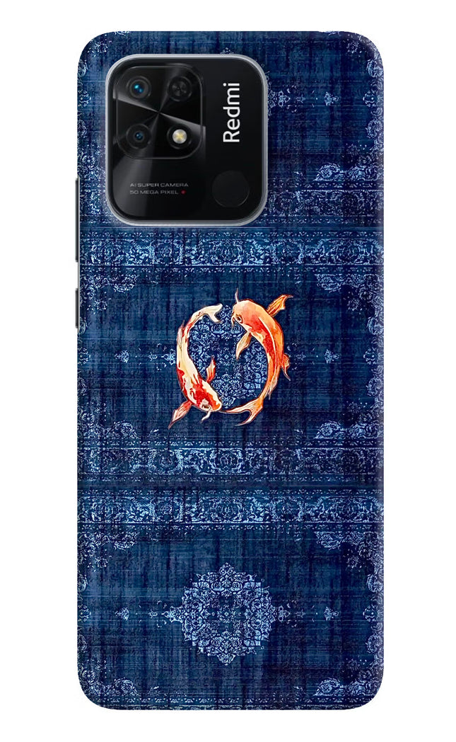 Koi Blue Redmi 10/10 Power Hard Case Back Cover by Casekaro