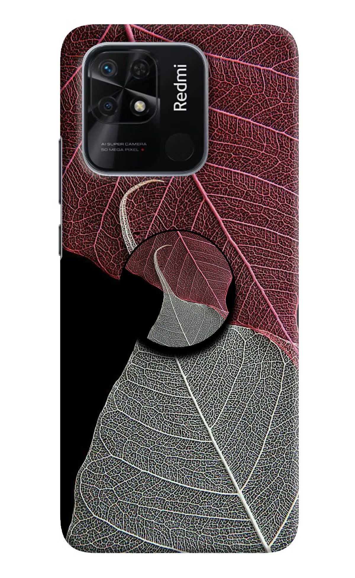 Leaf Pattern Redmi 10/10 Power Pop Case by Casekaro