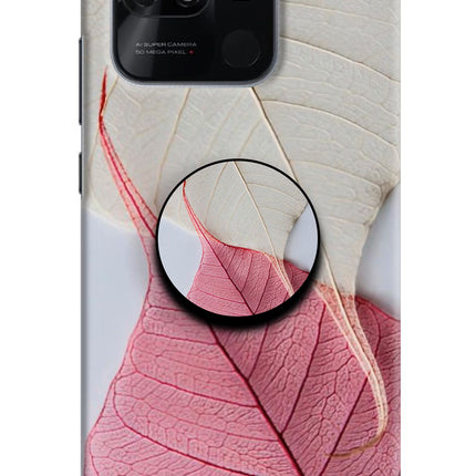 White Pink Leaf Redmi 10/10 Power Pop Case by Casekaro