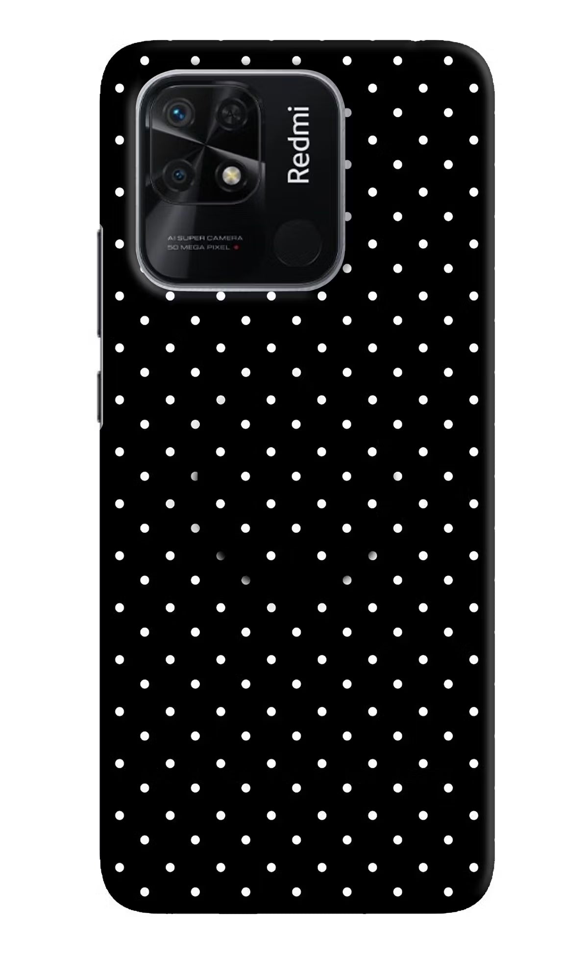 White Dots Redmi 10/10 Power Pop Case by Casekaro