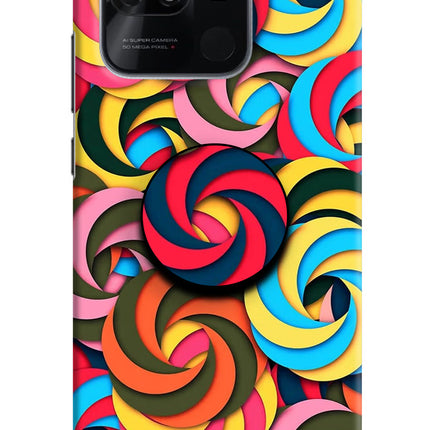 Spiral Pattern Redmi 10/10 Power Pop Case by Casekaro