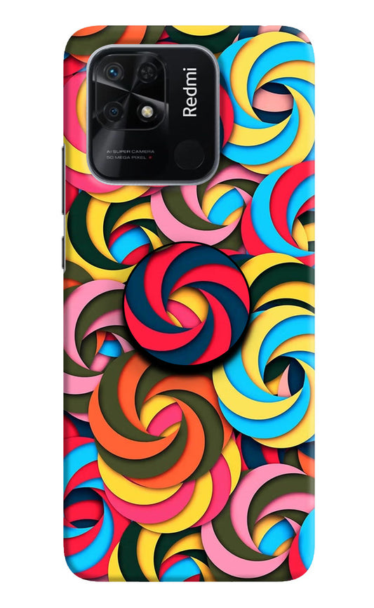 Spiral Pattern Redmi 10/10 Power Pop Case by Casekaro