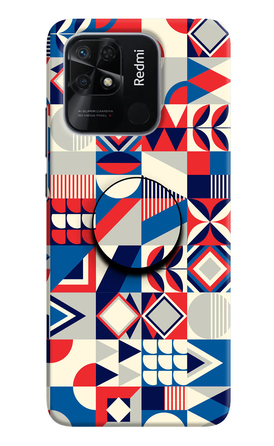 Colorful Pattern Redmi 10/10 Power Pop Case, Hard case