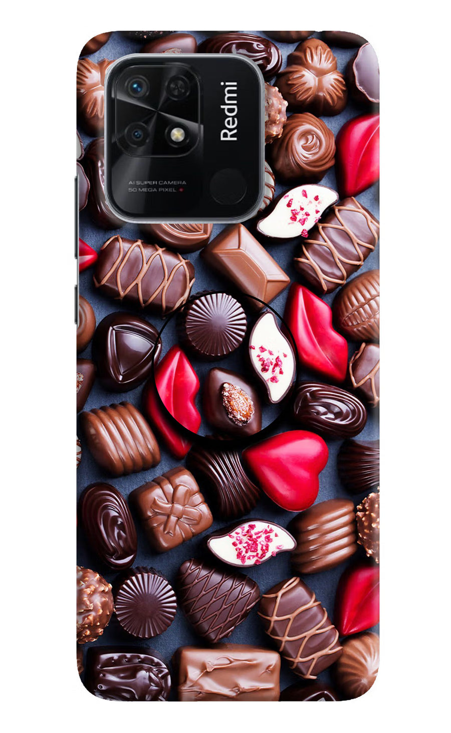 Chocolates Redmi 10/10 Power Pop Case, Hard case