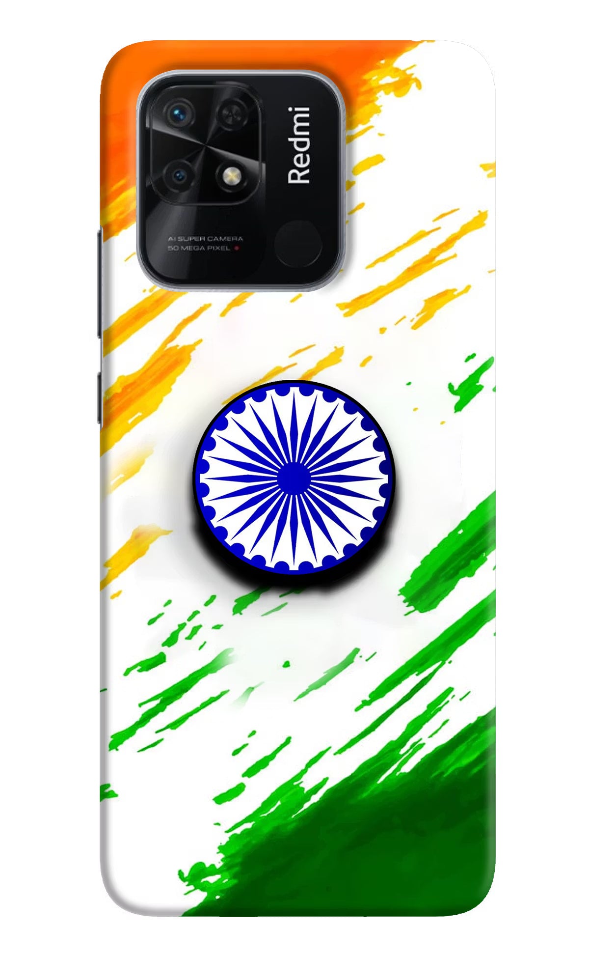 Indian Flag Ashoka Chakra Redmi 10/10 Power Pop Case by Casekaro