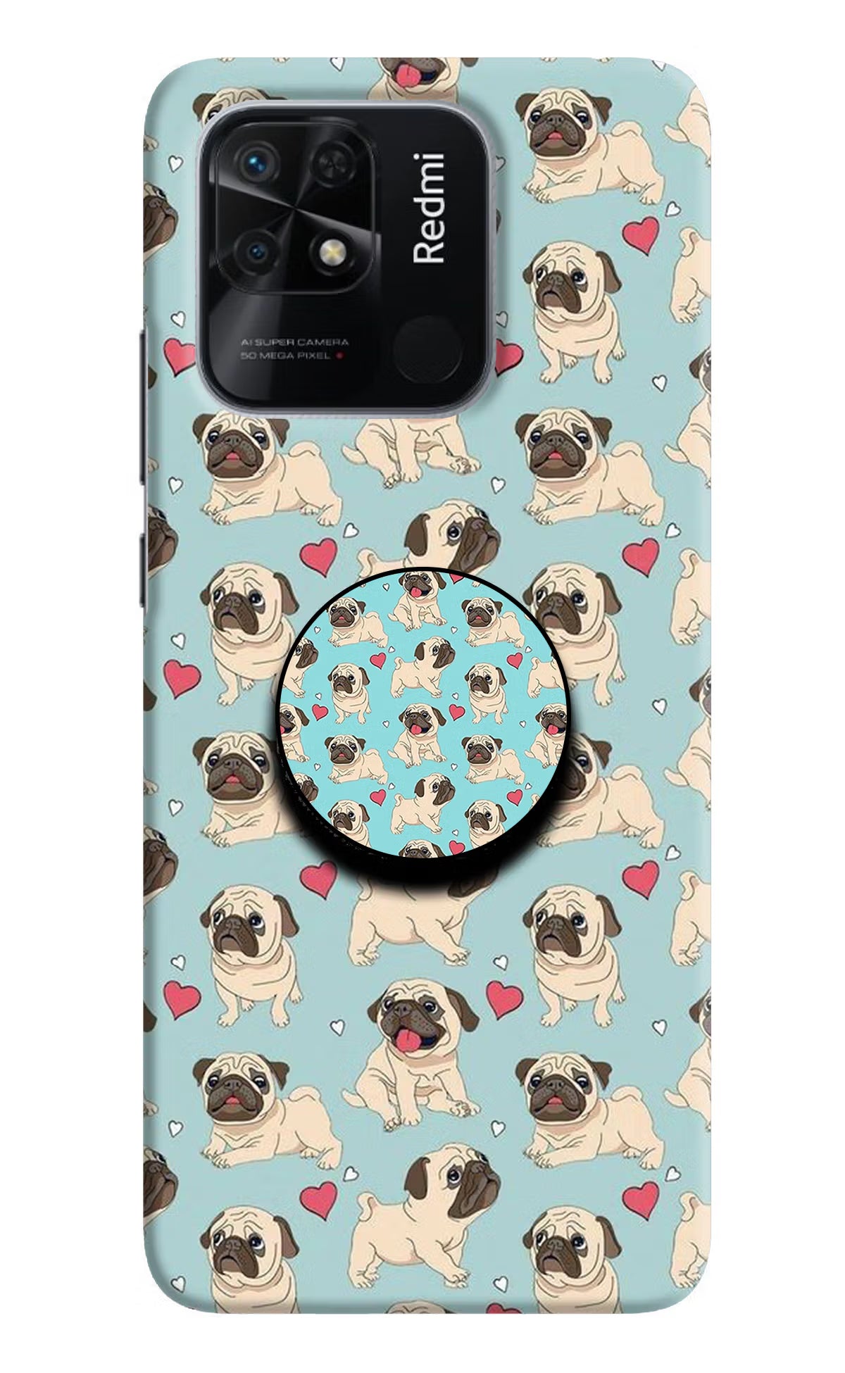 Pug Dog Redmi 10/10 Power Pop Case by Casekaro