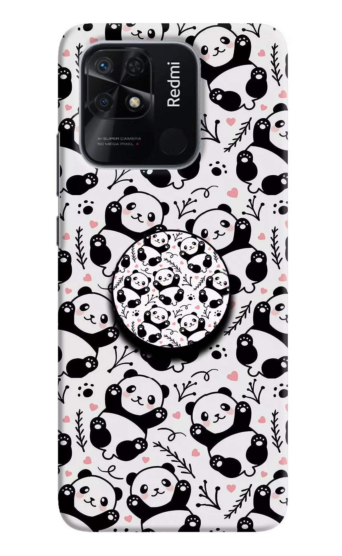 Cute Panda Redmi 10/10 Power Pop Case by Casekaro