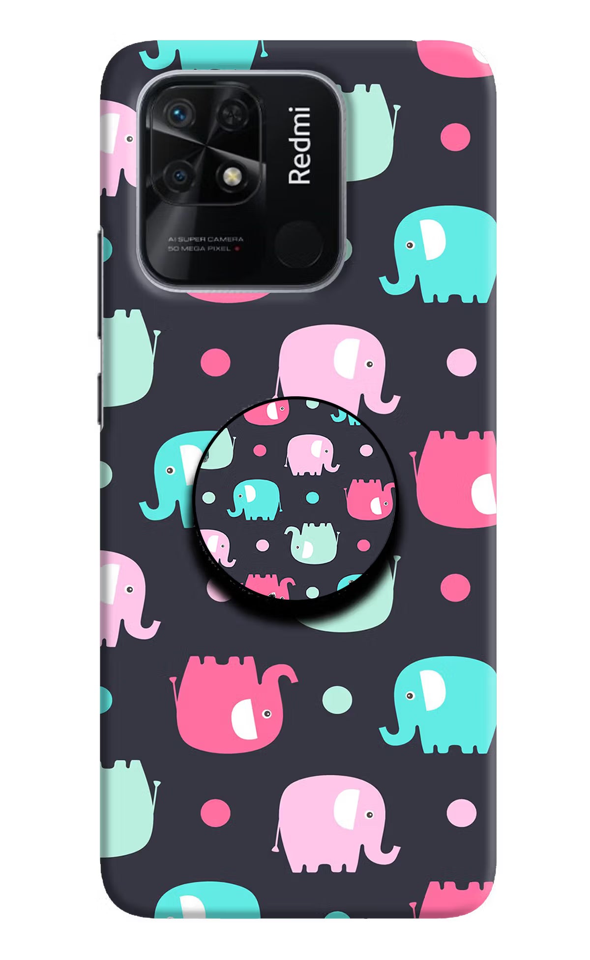 Baby Elephants Redmi 10/10 Power Pop Case by Casekaro