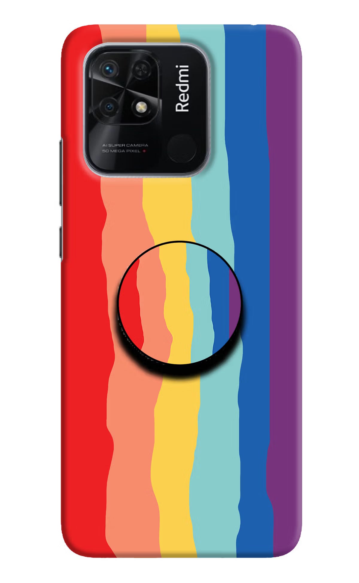 Rainbow Redmi 10/10 Power Pop Case by Casekaro