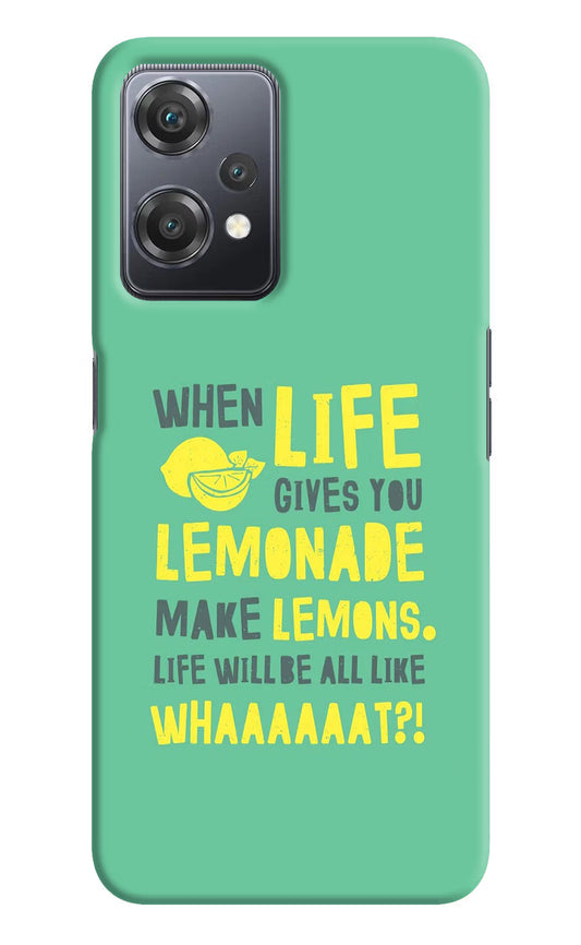 Quote OnePlus Nord CE 2 Lite 5G Hard Case Back Cover by Casekaro