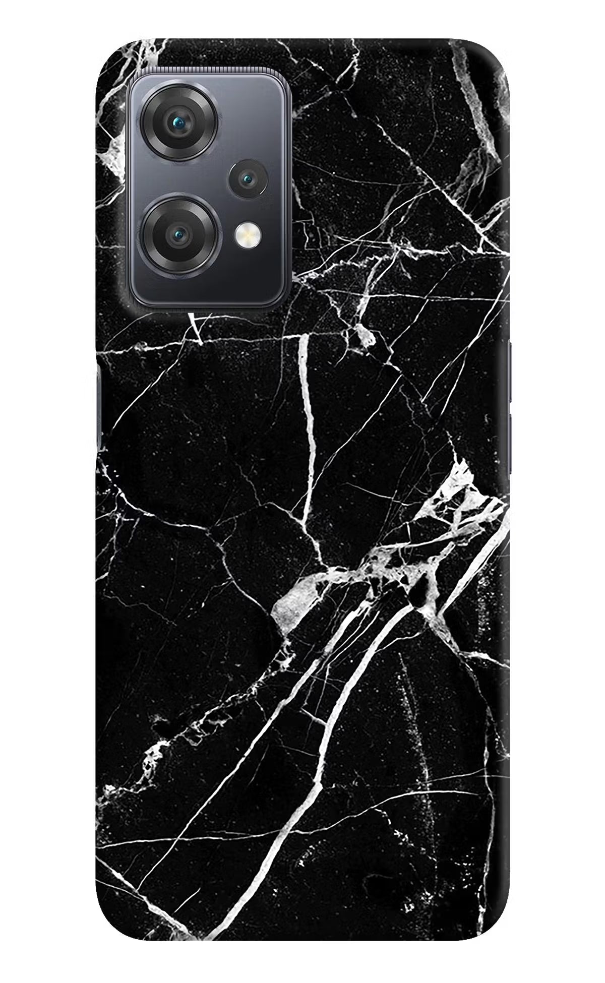 Black Marble Pattern OnePlus Nord CE 2 Lite 5G Hard Case Back Cover by Casekaro