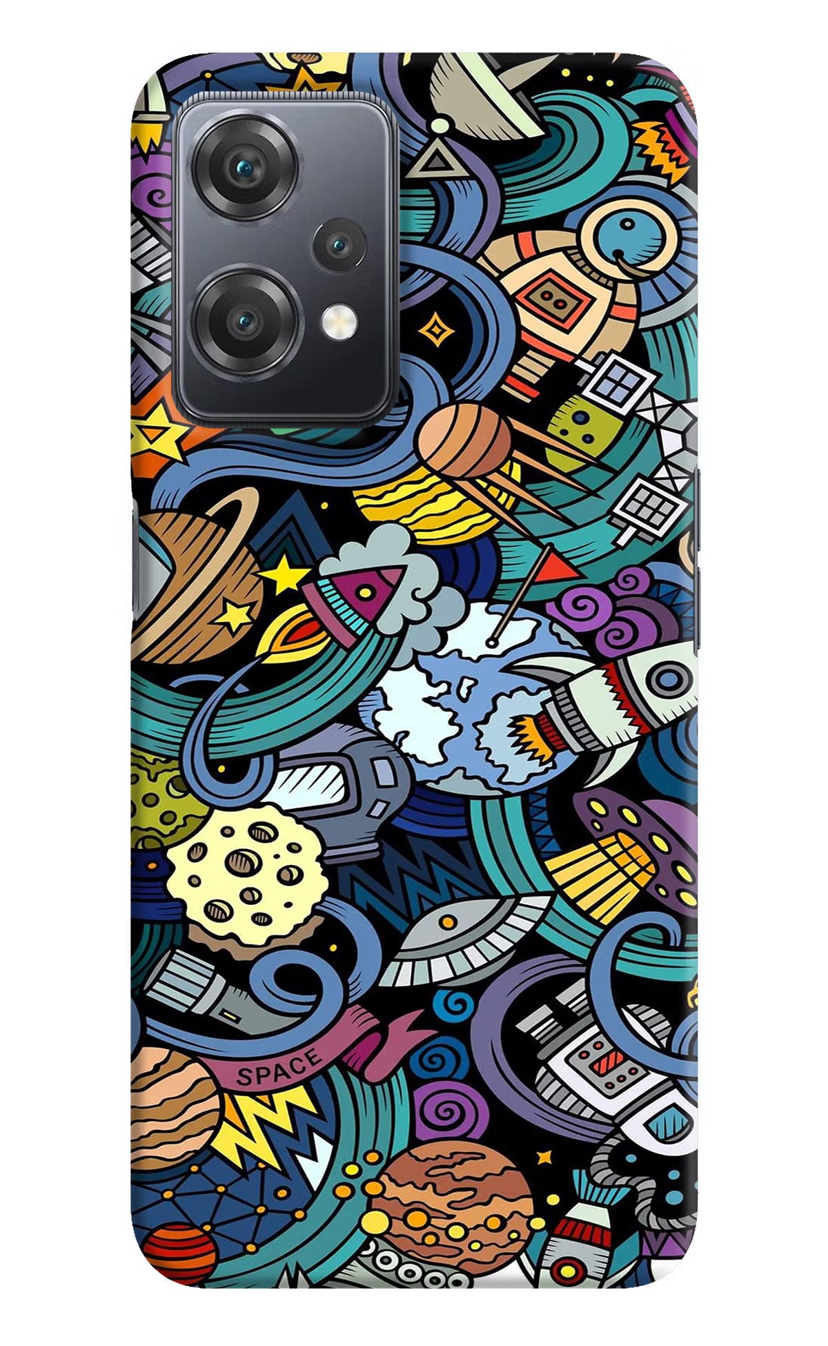 Space Abstract OnePlus Nord CE 2 Lite 5G Hard Case Back Cover by Casekaro