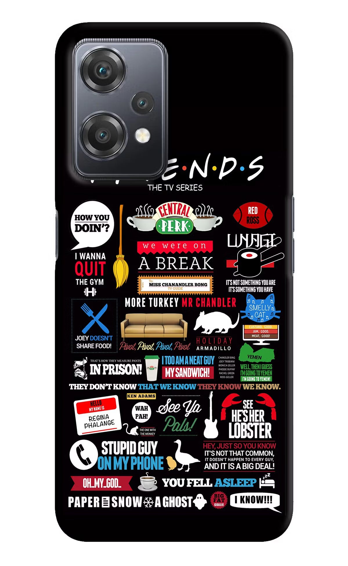 FRIENDS OnePlus Nord CE 2 Lite 5G Hard Case Back Cover by Casekaro