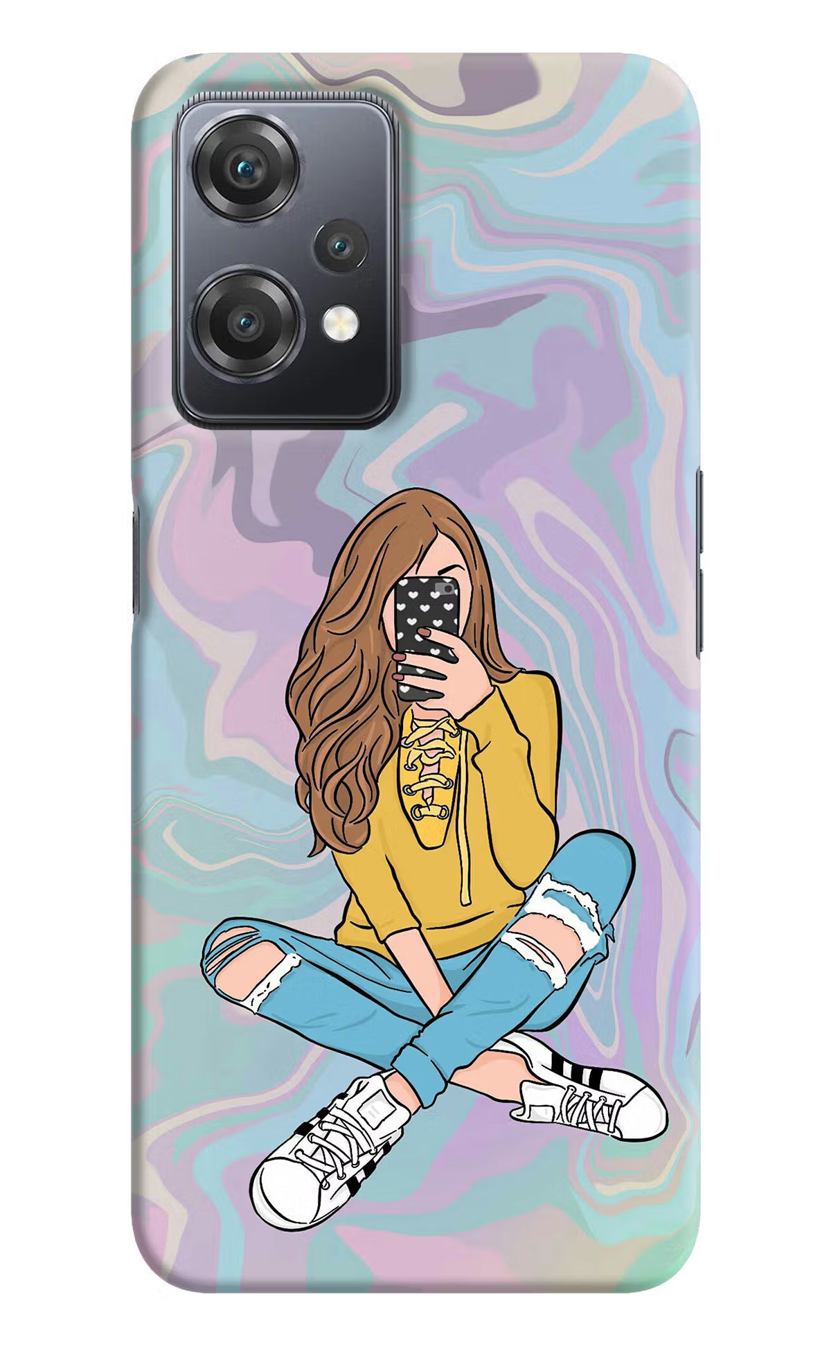 Selfie Girl OnePlus Nord CE 2 Lite 5G Hard Case Back Cover by Casekaro