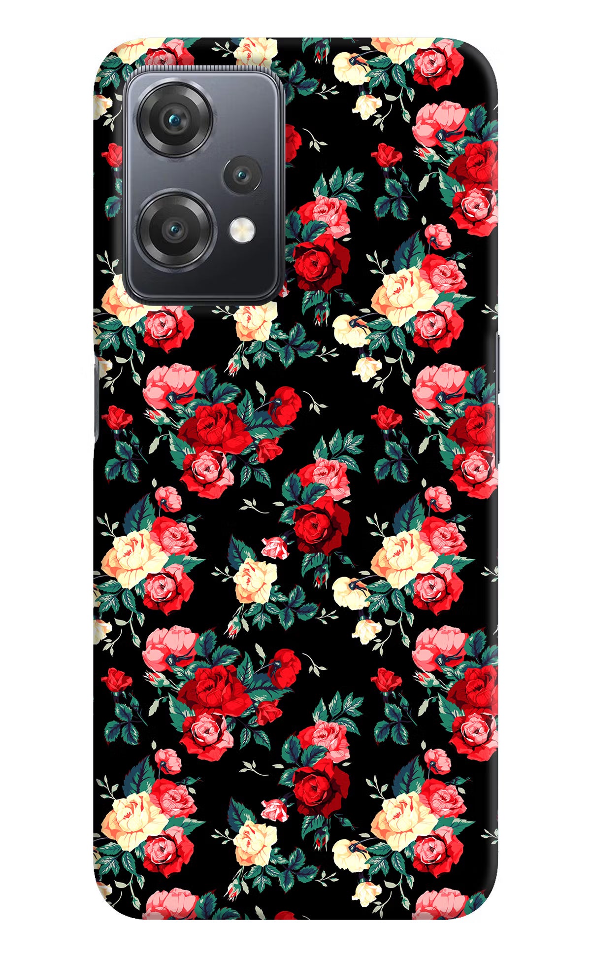 Rose Pattern OnePlus Nord CE 2 Lite 5G Hard Case Back Cover by Casekaro