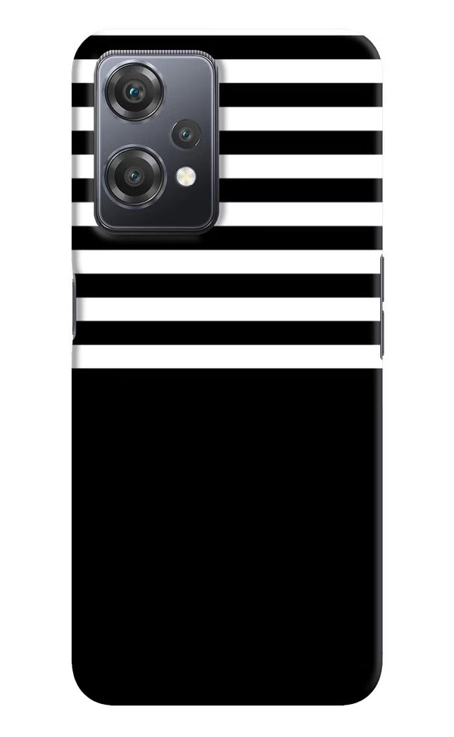 Black and White Print OnePlus Nord CE 2 Lite 5G Hard Case Back Cover by Casekaro