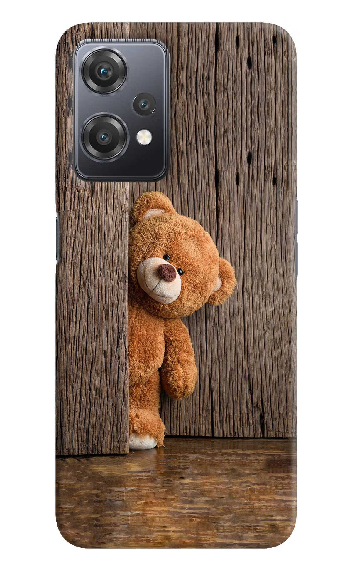 Teddy Wooden OnePlus Nord CE 2 Lite 5G Hard Case Back Cover by Casekaro
