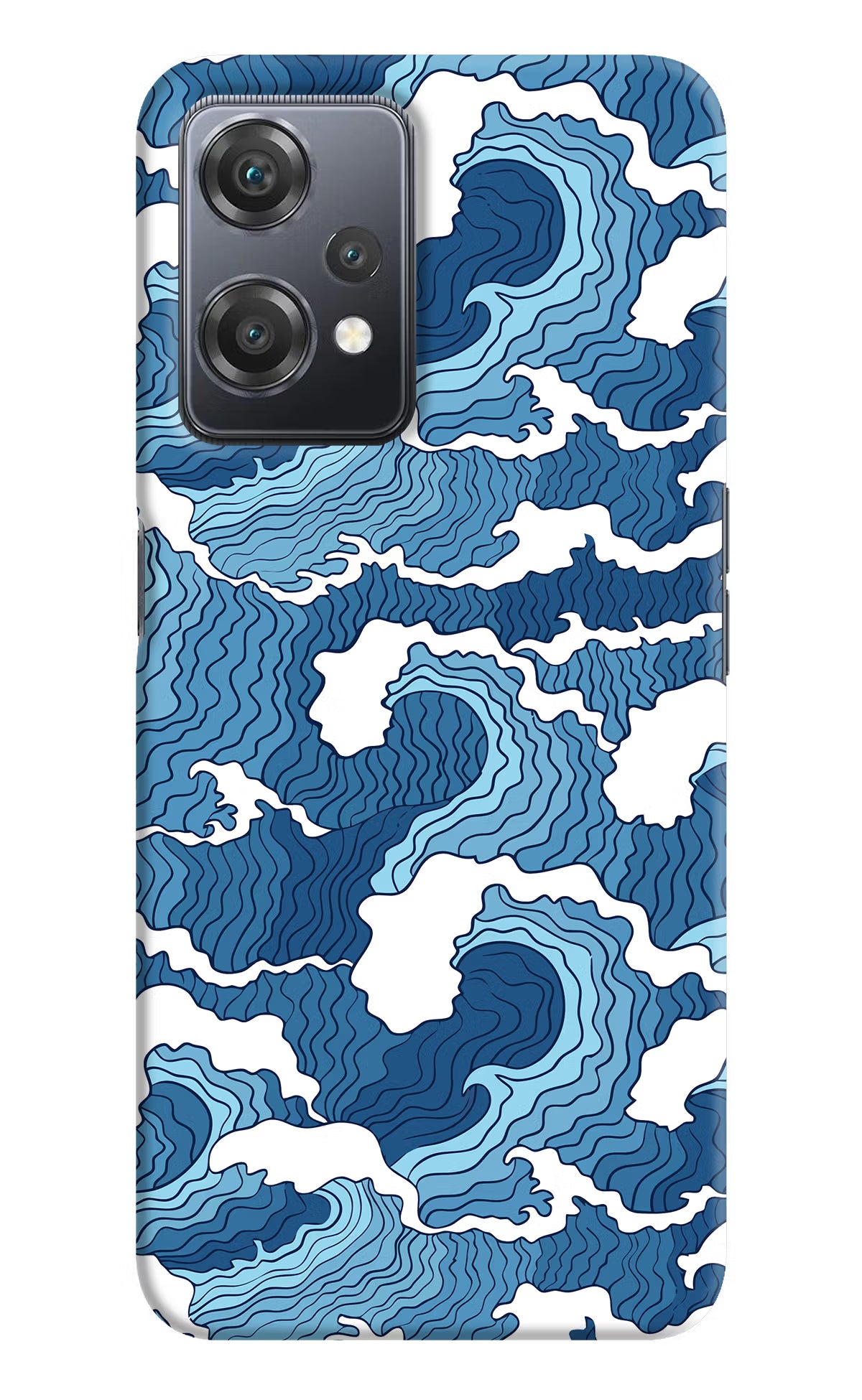 Blue Waves OnePlus Nord CE 2 Lite 5G Hard Case Back Cover by Casekaro