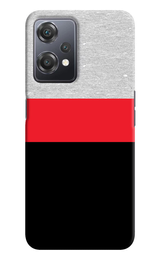 Tri Color Pattern OnePlus Nord CE 2 Lite 5G Hard Case Back Cover by Casekaro