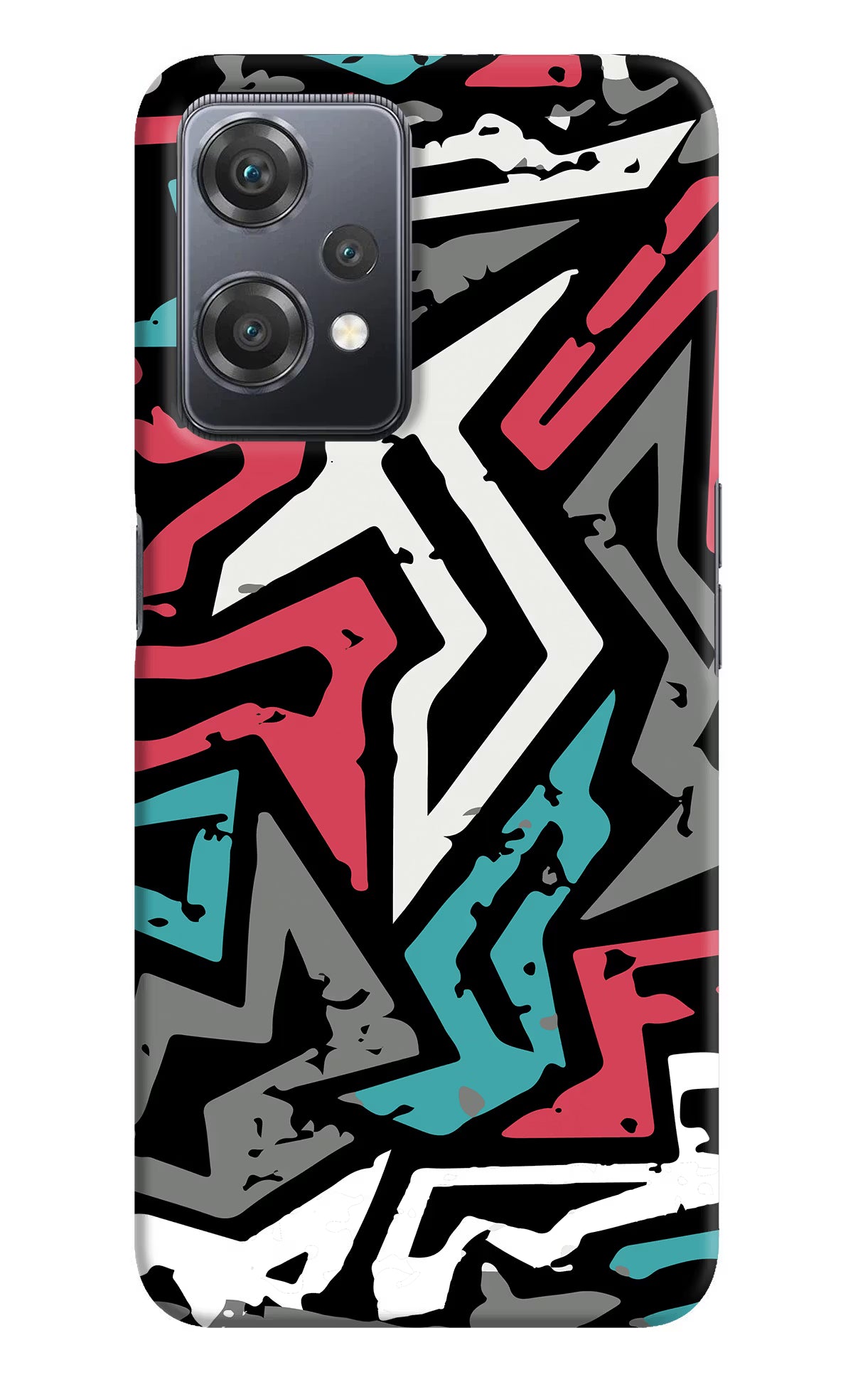 Geometric Graffiti OnePlus Nord CE 2 Lite 5G Hard Case Back Cover by Casekaro