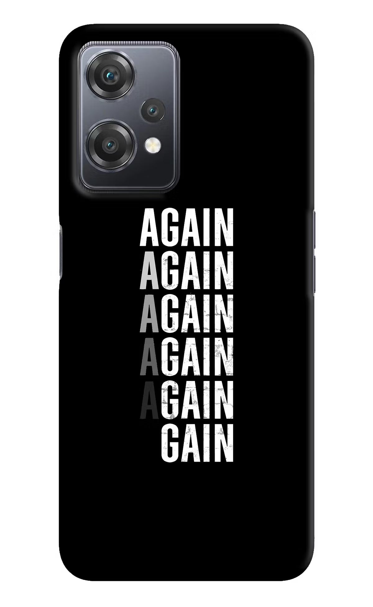 Again Again Gain OnePlus Nord CE 2 Lite 5G Hard Case Back Cover by Casekaro